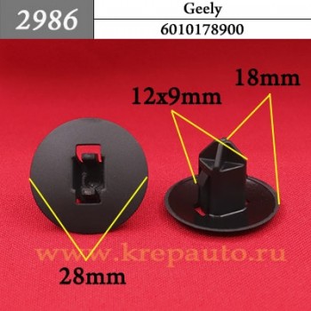 6010178900 - Автокрепеж для Geely