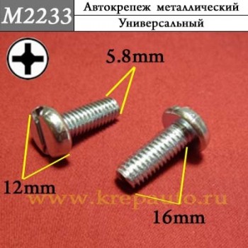 M2233 - Металлический винт для иномарок