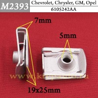 M2393 - Автокрепеж для Chevrolet, Chrysler, Daewoo, GM, Opel