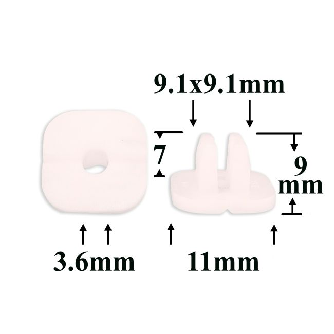 0368 Клипса под саморез GM, Chrysler, Dodge, Jeep