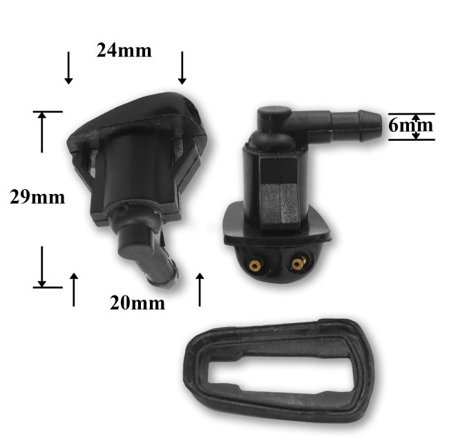 F343 Форсунка стеклоомывателя лобового стекла для Subaru