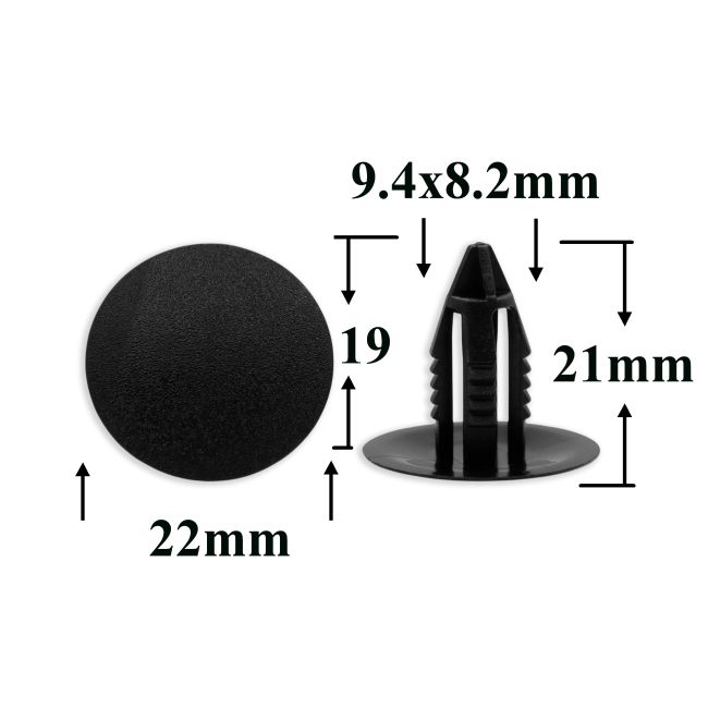 Клипса крепления отделки багажника для BMW, Mini черная