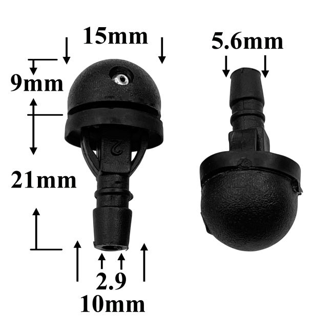 F263 Форсунка стеклоомывателя лобового стекла для Лада