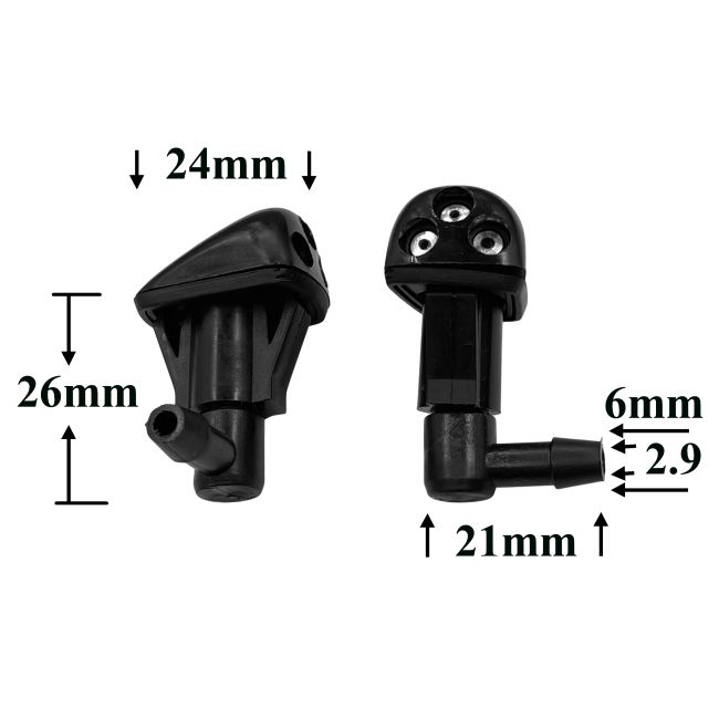 F255 Форсунка стеклоомывателя лобового стекла для Renault