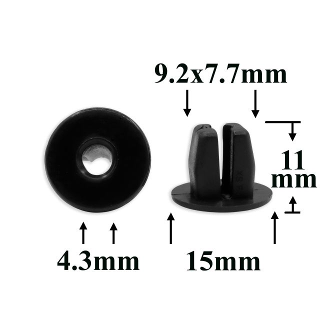 0758 Клипса под саморез Mitsubishi, Infiniti, Nissan, Toyota, Subaru