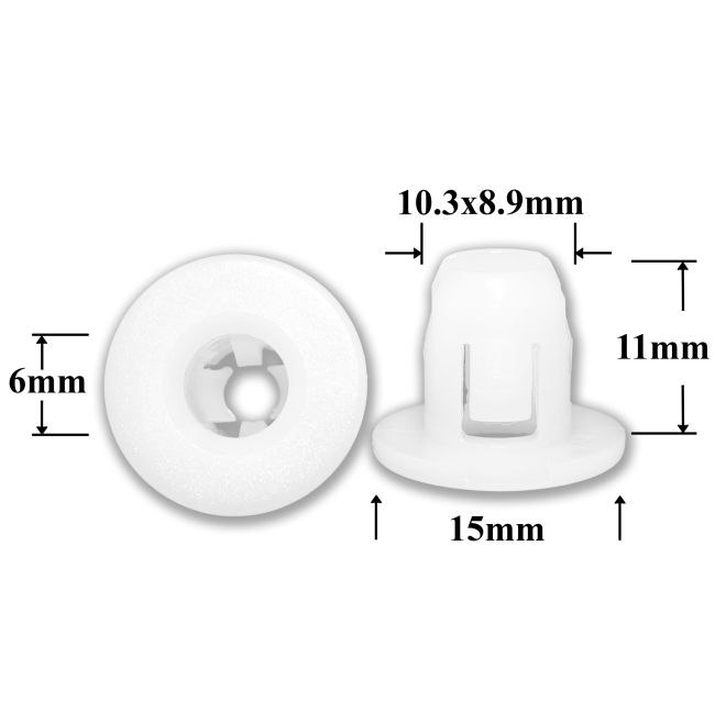 0522 Клипса под саморез Mitsubishi