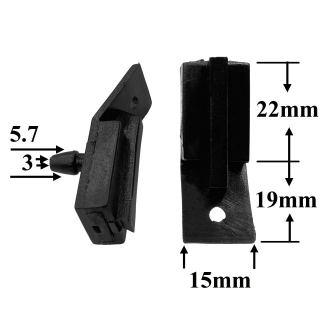 F253 Комплект форсунок стеклоомывателя лобового стекла для Lexus, Toyota (левый и правый)