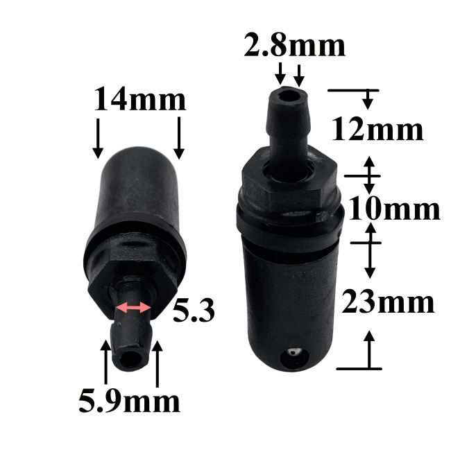 F240 Форсунка стеклоомывателя лобового стекла для Mercedes, VAG