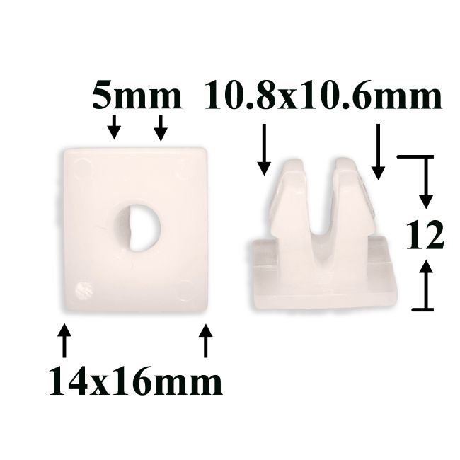 Клипса под саморез крепления бампера, защиты, подкапотных элементов для Lexus, Toyota