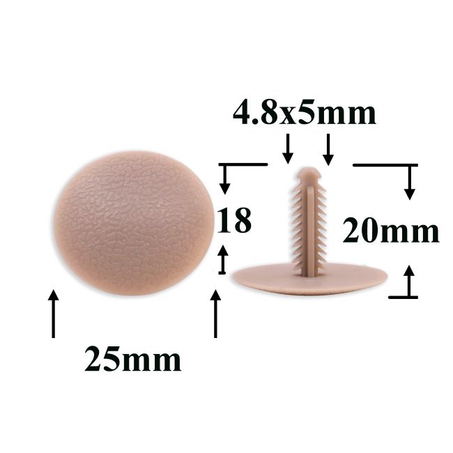 Клипса внутренней отделки потолка для Acura, Honda, Ford