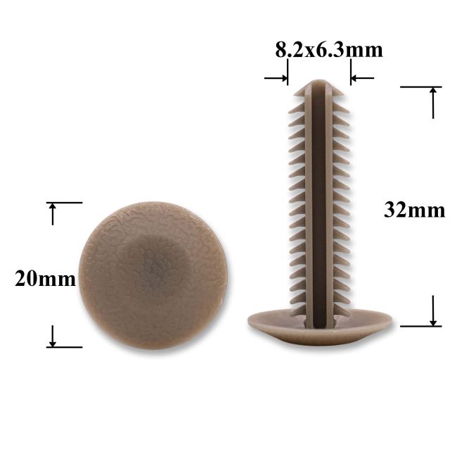 Клипса - заглушка елочка внутренней отделки для GM, Chrysler, Dodge, Jeep