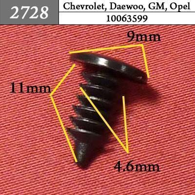 2728 Автокрепеж для GM, Chrysler, Dodge, Jeep