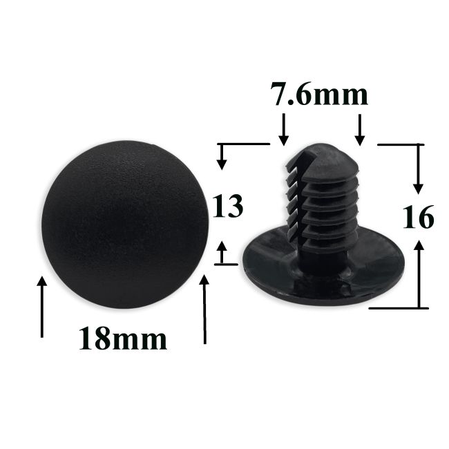 3226 Клипса елочка нажимная