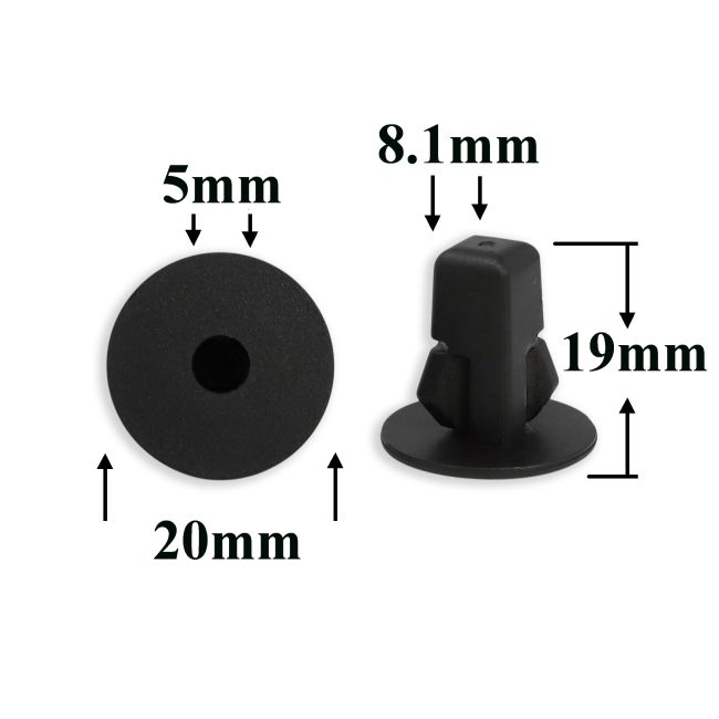 Клипса под саморез крепления различной защиты, крыльев для Toyota, Lexus