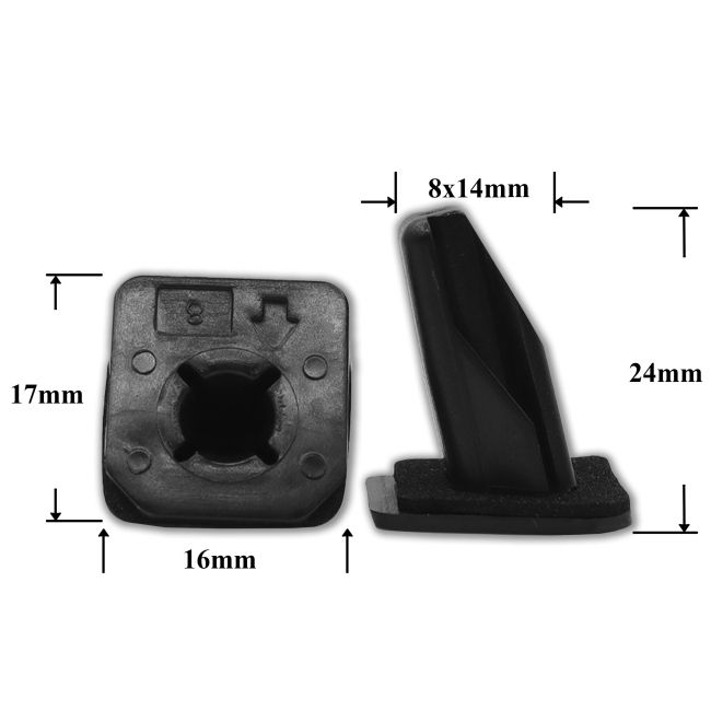 1608 Клипса под саморез Lexus, Toyota