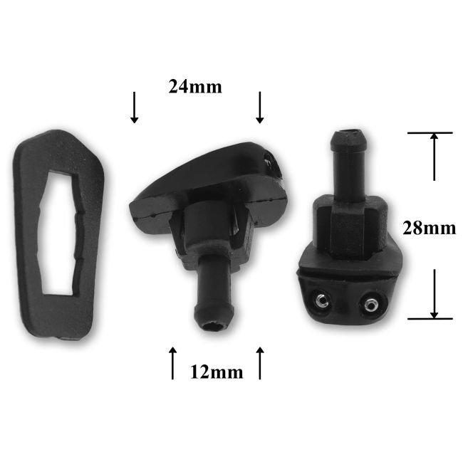 F342 Форсунка стеклоомывателя лобового стекла для Mazda