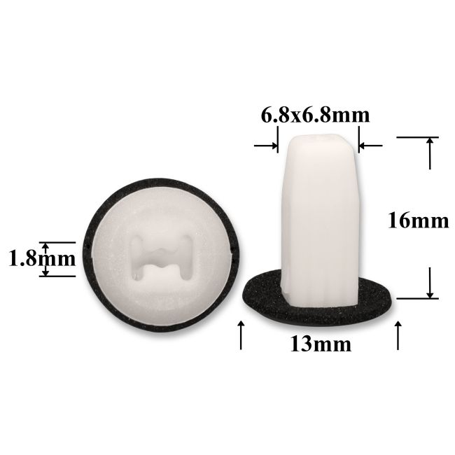 0400 Клипса под саморез Acura, Honda