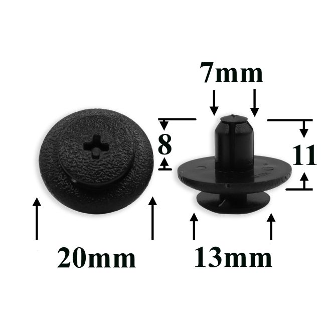 0343 Автокрепеж для GM, Chrysler, Dodge, Jeep, Lexus, Toyota