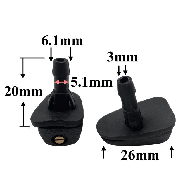 F003 Форсунка стеклоомывателя заднего стекла