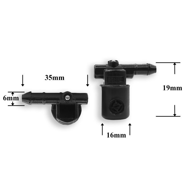 F024 Форсунка стеклоомывателя лобового стекла Peugeot