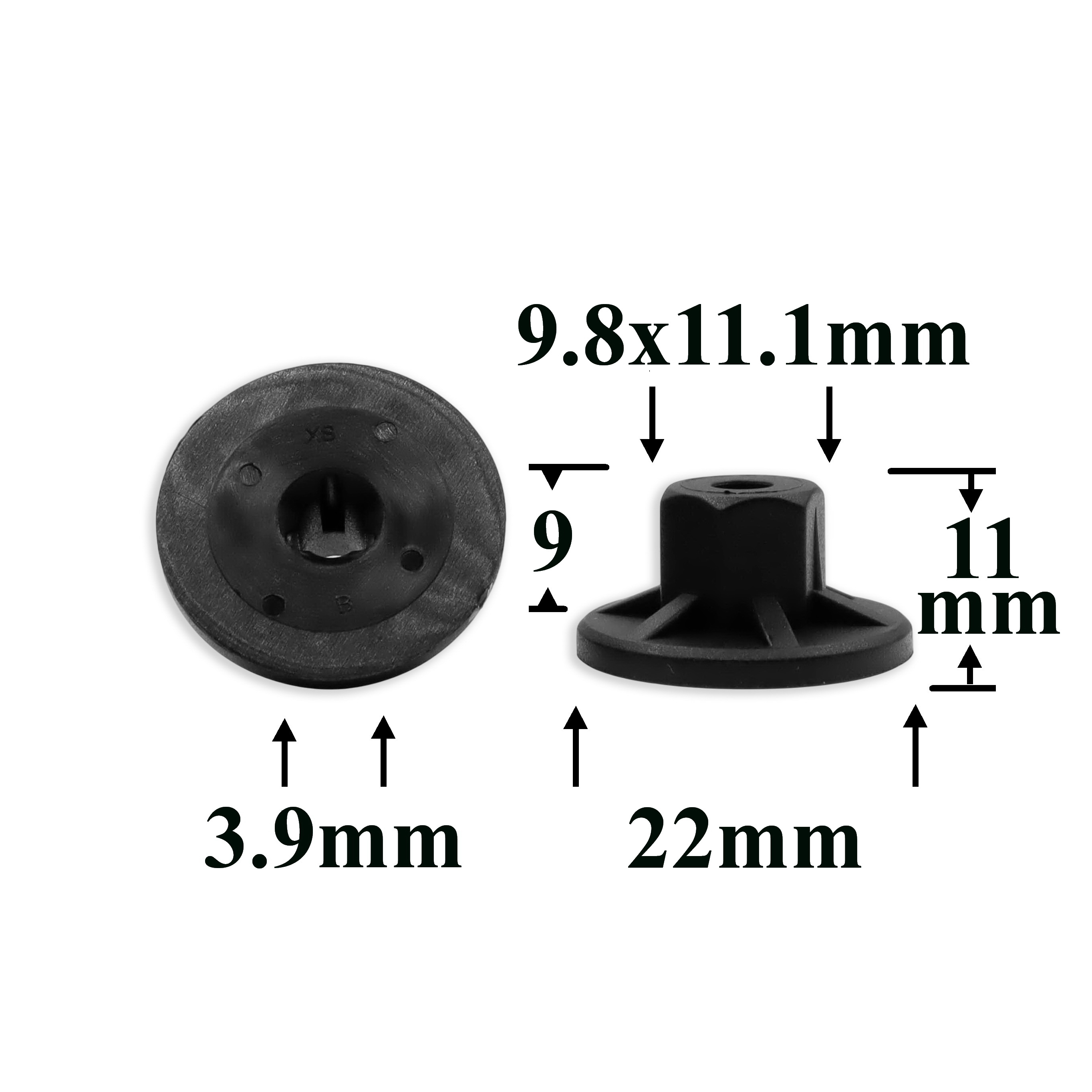 1842 Клипса под саморез VAG
