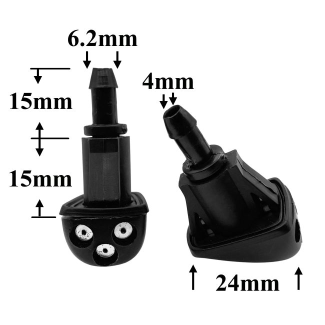 F256 Форсунка стеклоомывателя лобового стекла универсальная