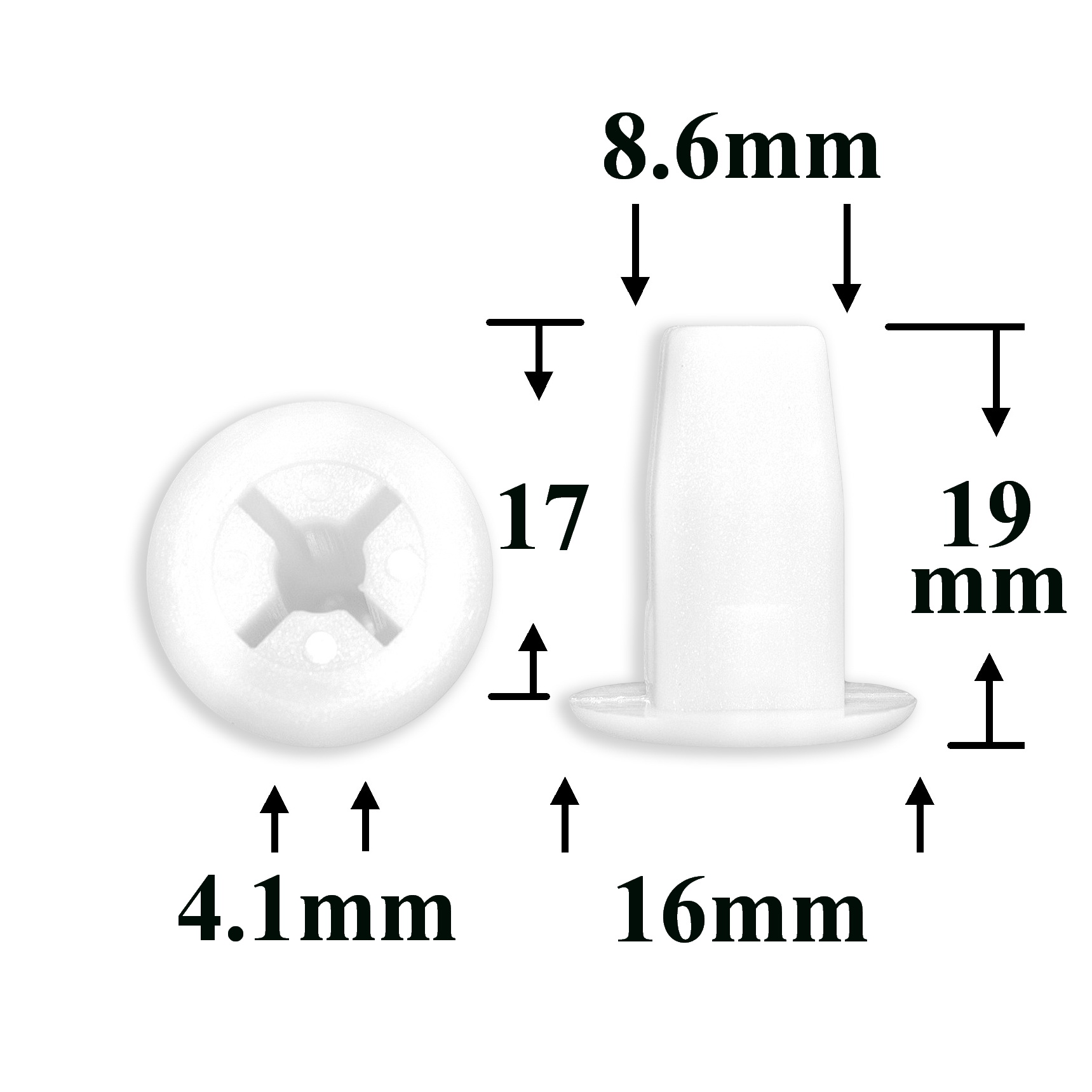 0372 Клипса под саморез Acura, Honda, Toyota, Mazda, Mitsubishi, Nissan