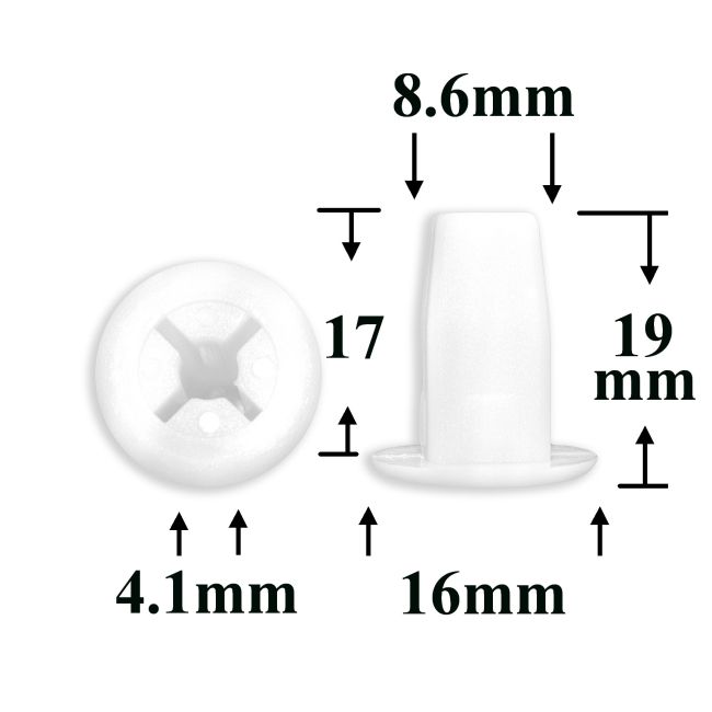 0372 Клипса под саморез Acura, Honda, Toyota, Mazda, Mitsubishi, Nissan