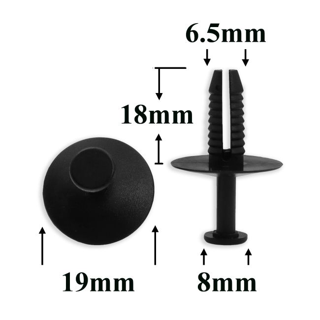 Пистон распорный крепления бампера, решеток, защиты, порогов для BMW, Mini