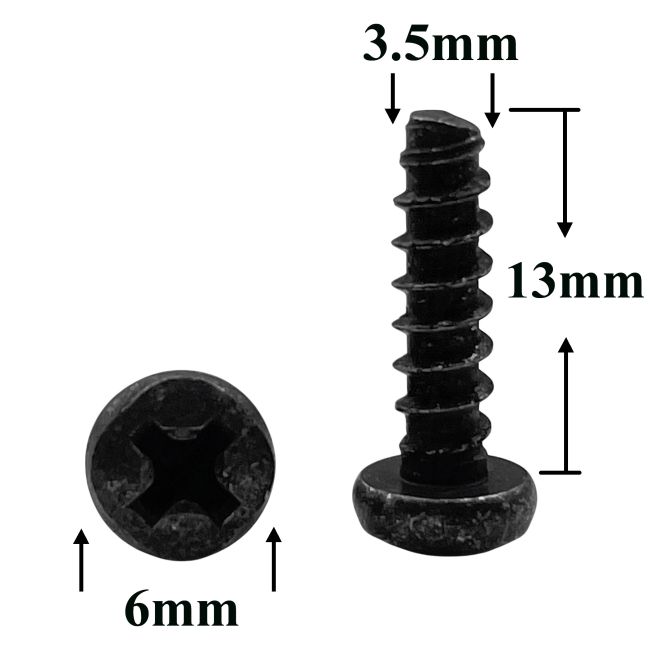 R2015 Саморез 3,6х12,7 с цил.гол. черный
