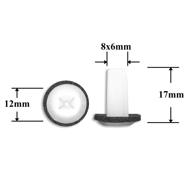 0614 Клипса под саморез Acura, Honda