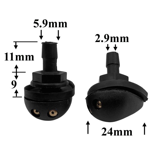 F258 Форсунка стеклоомывателя лобового стекла для Renault