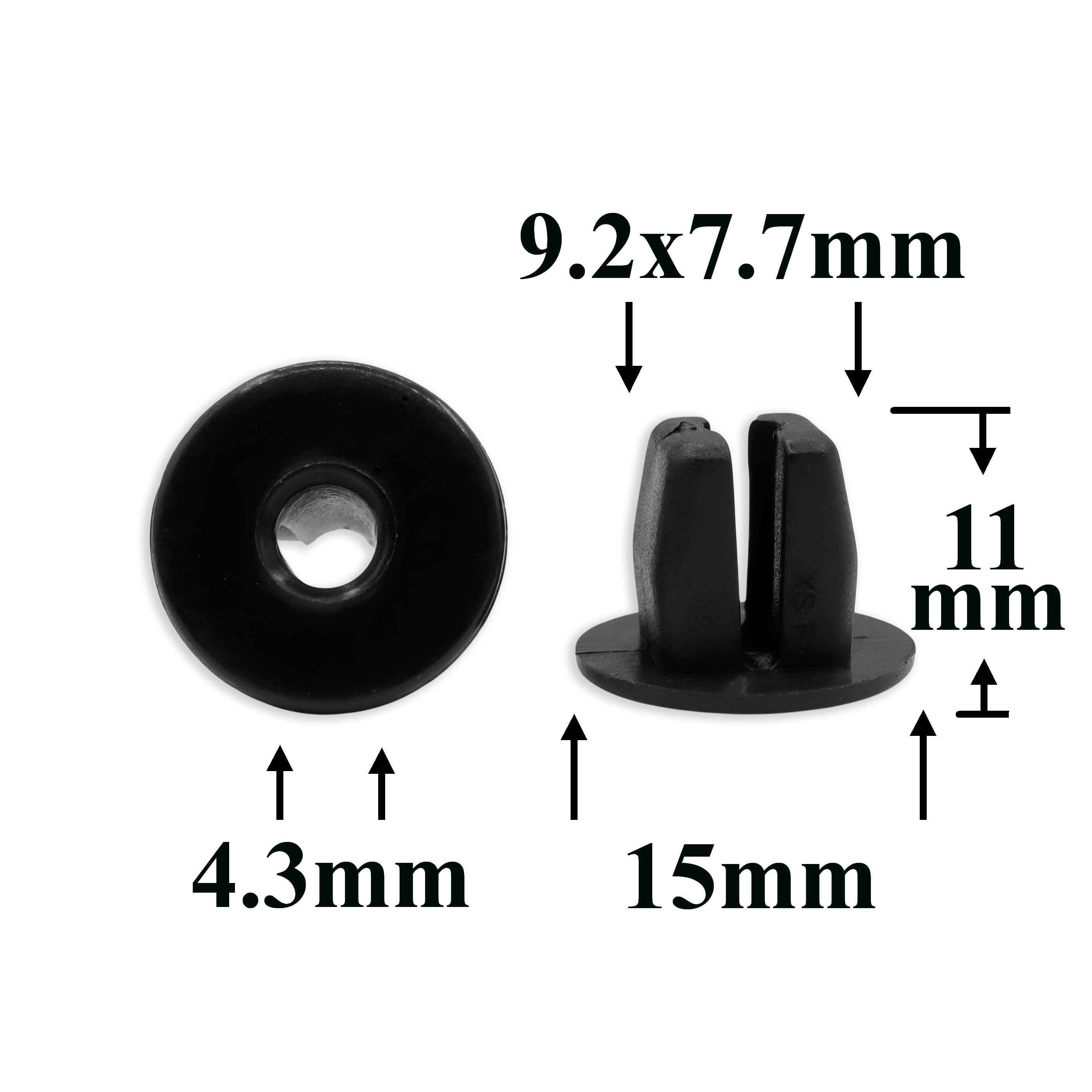 0758 Клипса под саморез Mitsubishi, Infiniti, Nissan, Toyota, Subaru