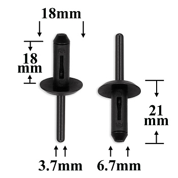 0477 Заклепка пластиковая для VAG, GM, Chrysler, Dodge, Jeep