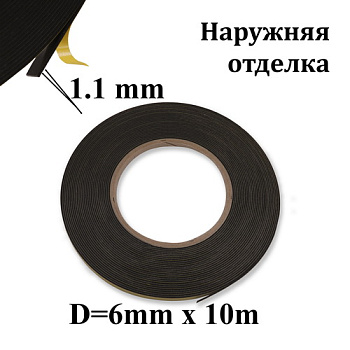 U370 Клейкая лента Lohmann 9111 NP 6mm*10m (Германия)