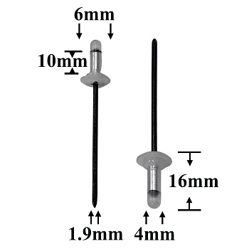 Заклепка вытяжная 4x10 для Toyota