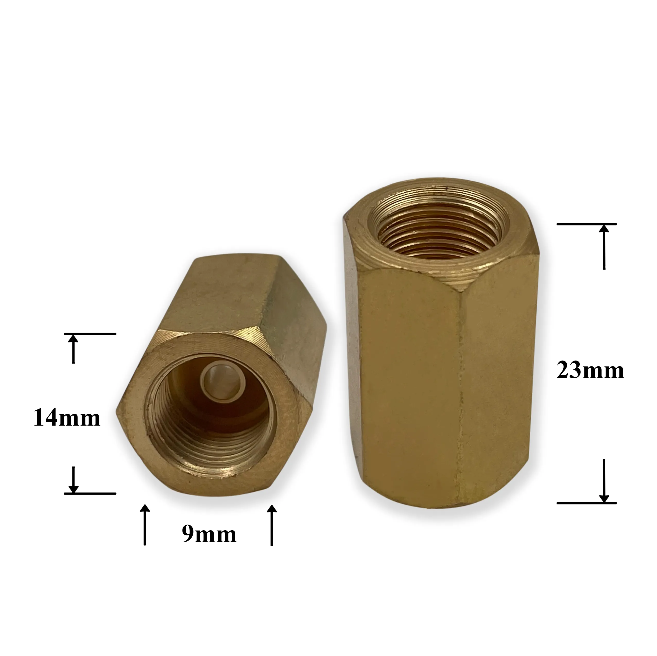 TT053 Соединитель латунь М10х1 / М10х1 - TXX/TXX